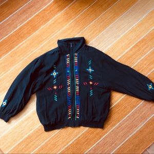 Vintage Black Jacket - Rhonda Lynne - Large